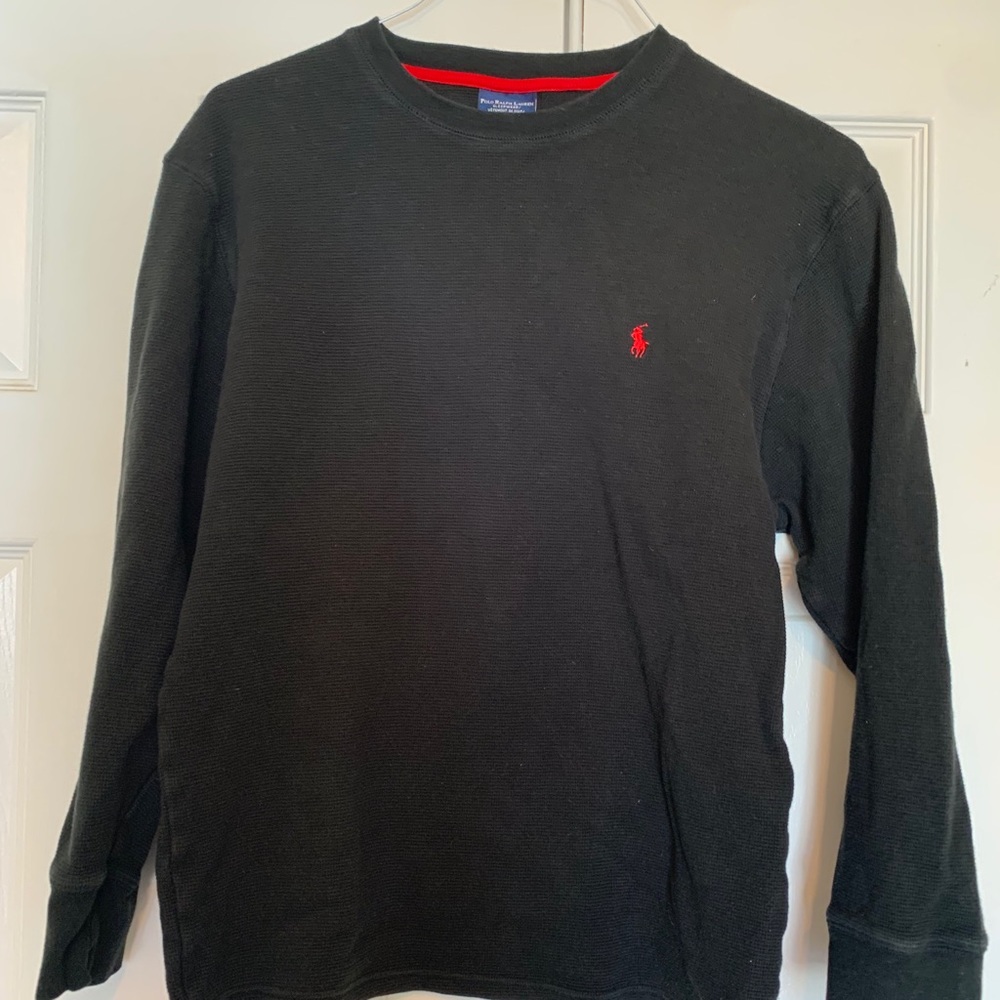 Thermal Polo Ralph Lauren Black Large Shirt